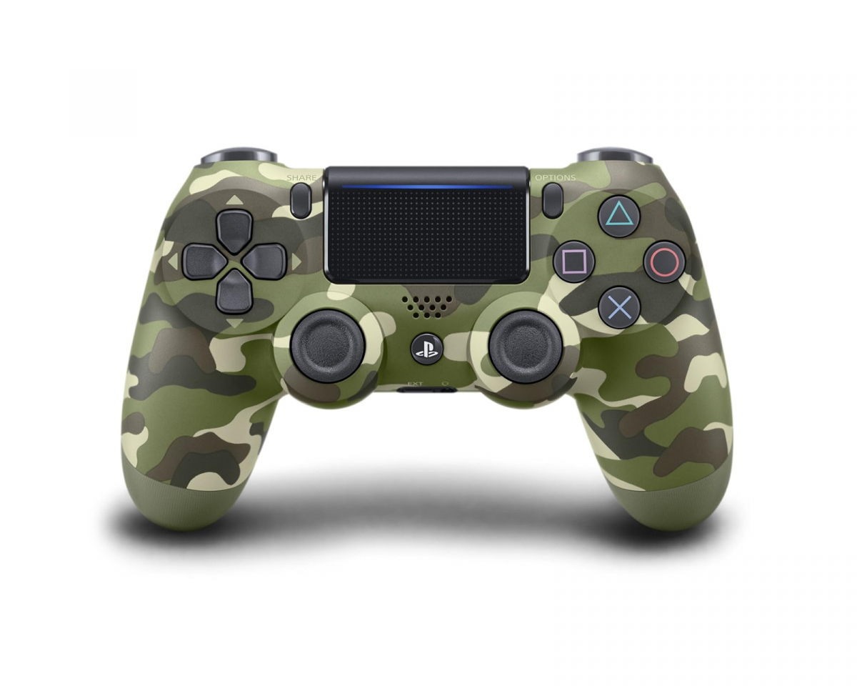 Sony Dualshock 4 Trådløst PS4 Kontroll v2 - Green Camouflage (Refurbished)