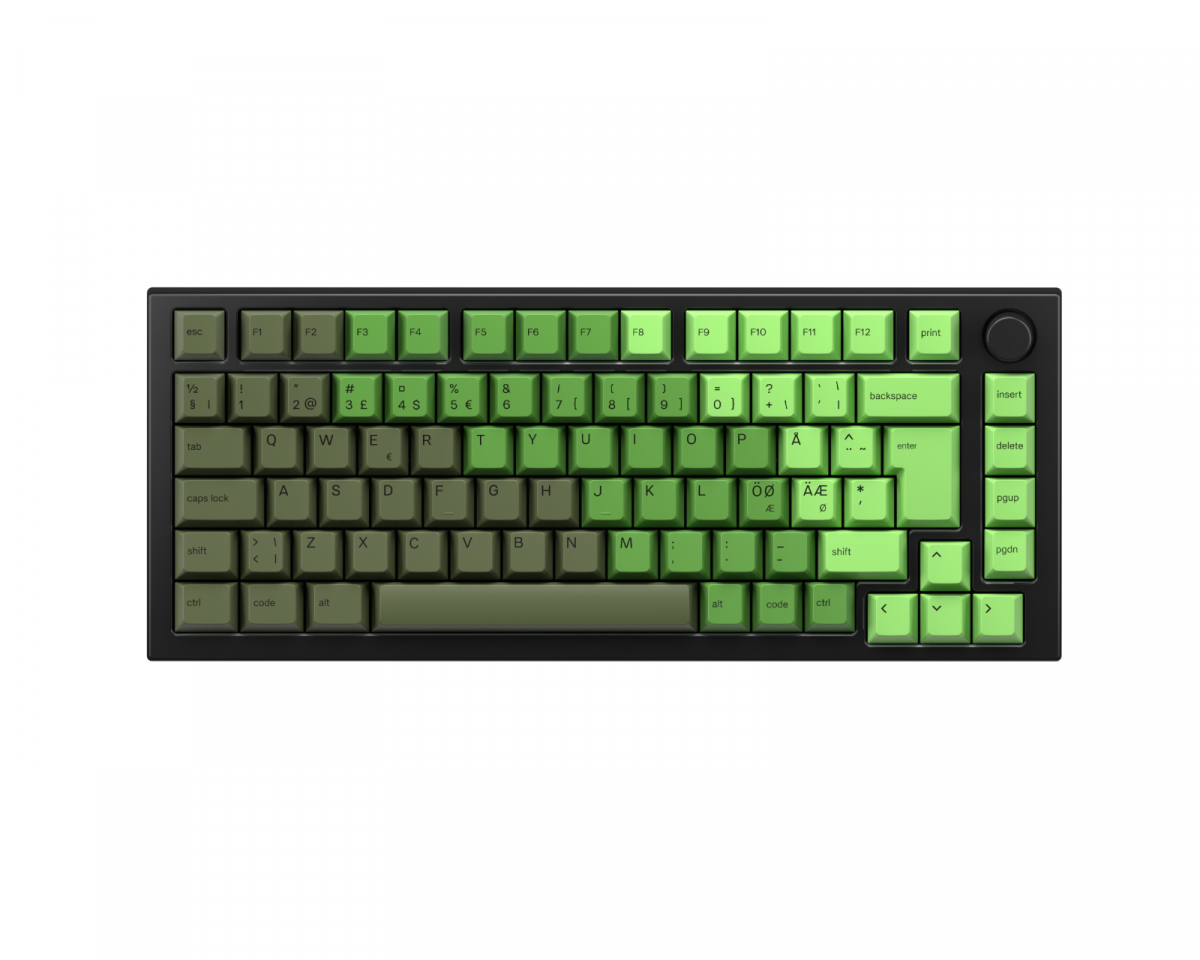 Glorious GMMK Pro 75% ISO – Black Slate x Olive Bundle [Mako MX]