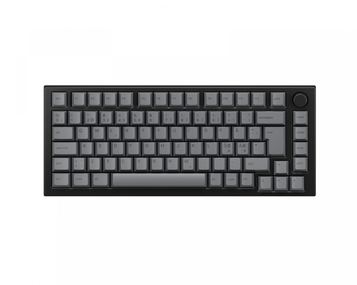 Glorious GMMK Pro 75% ISO – Black Slate x Black Ash Bundle [Fox MX]