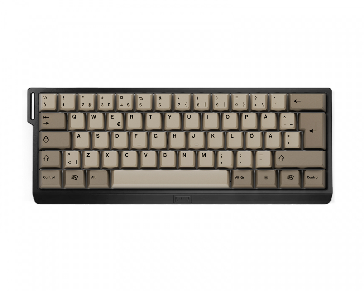 Wooting 60HE+ RGB ISO + MaxCustom Retro - MaxGaming.no