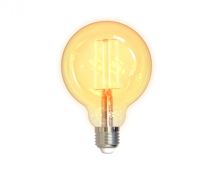 Deltaco Smart Home LED-lys Glødetråd E27 WiFI 5.5W G95, Dimbar