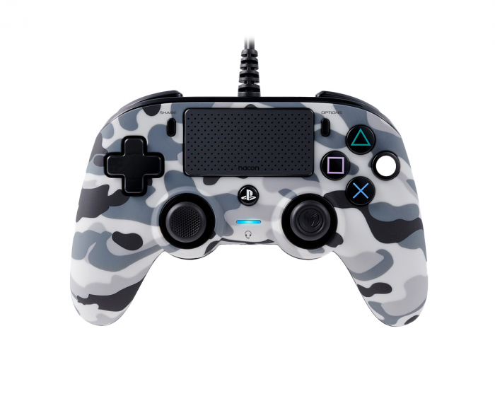 Nacon Wired Compact Kontroller Cammo Grå (PS4/PC)
