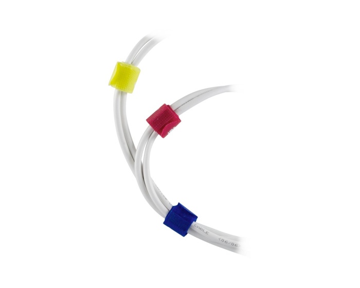 Deltaco Kabelsorteringskit flere farger 10-pack