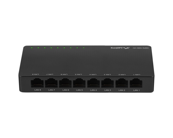 Lanberg Nettverkswitch 8-portar 100/1000 Mbps V12