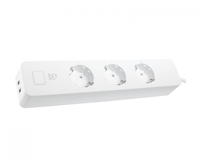 Deltaco Smart Home WiFi Grenuttak 3xCEE 7/3, 2xUSB-A - 1.5m