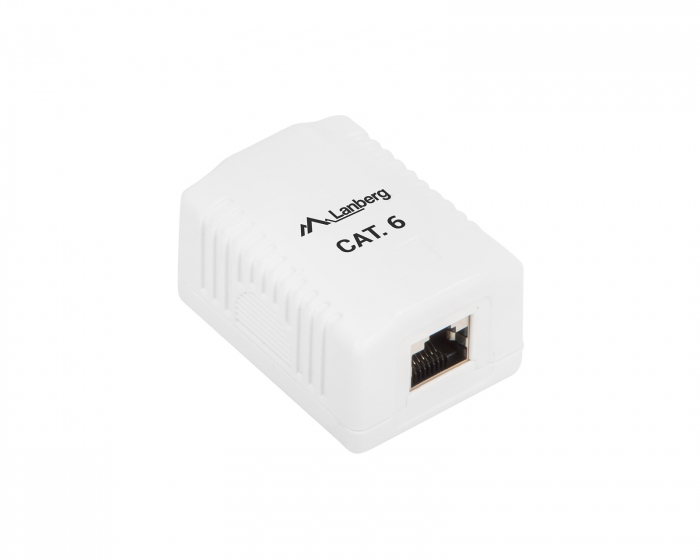 Lanberg Utenpåliggende UTP-nettverksuttak 1X RJ4 Cat6