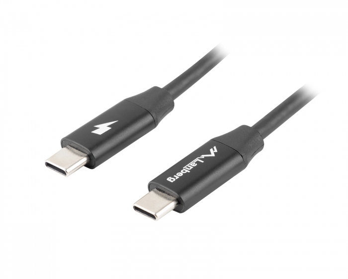 Lanberg USB-C (Hane) till USB-C (Hane) Kabel Hurtigladning 4.0 - 1 Meter