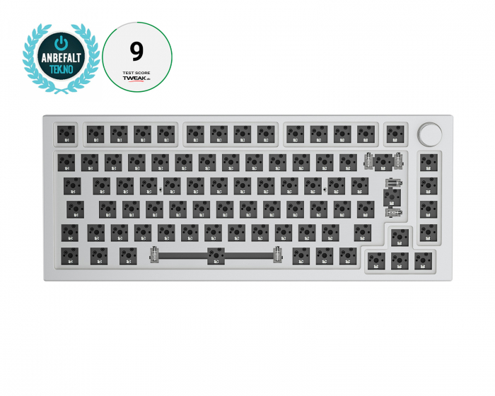 Glorious GMMK Pro 75% Barebone ISO White Ice