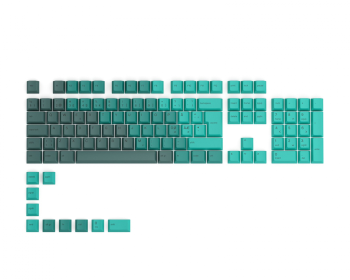 Glorious GPBT Keycaps ISO - 115 PBT Nordic-Layout - Rain Forest