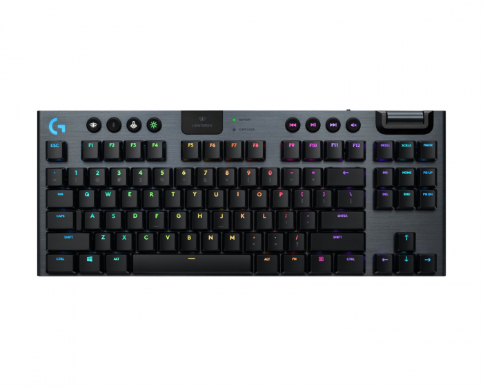 Logitech G915 Trådløs RGB Spilltastatur TKL [GL Clicky] - Carbon