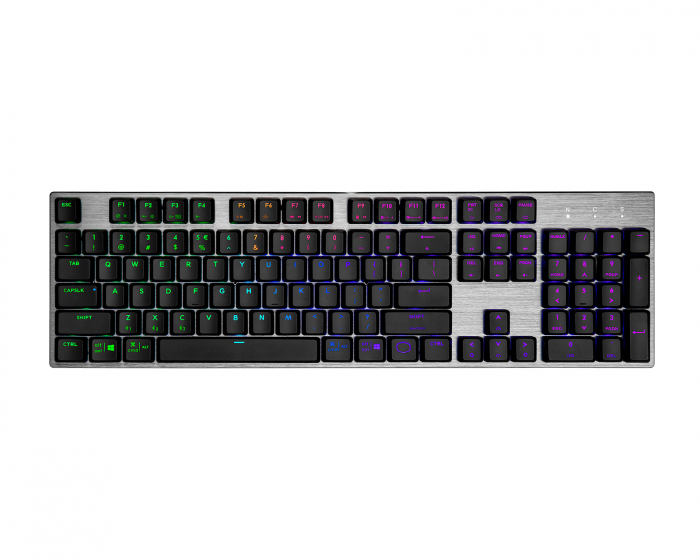 Cooler Master SK653 RGB Low Profile Trådløs Tastatur [TTC Red] - Svart