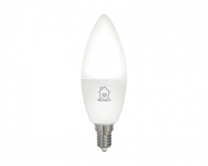 Deltaco Smart Home Smart Lampe E14 WiFI, White CCTC, Dimbar