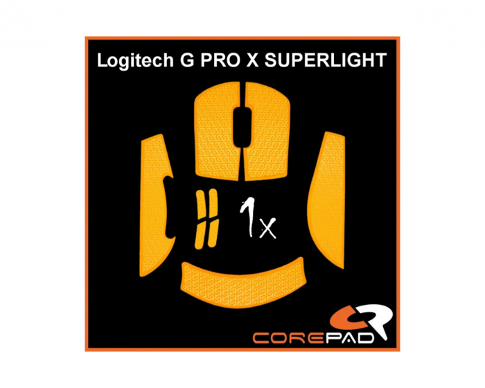 Corepad Soft Grips til Logitech G Pro X Superlight - Oransje
