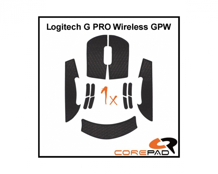 Corepad Grips til Logitech G Pro Wireless - Svart