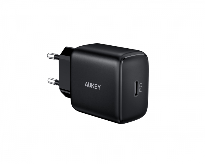 Aukey Wall Charger with PD & QC 3.0 USB-C 20W - Svart Vegglader