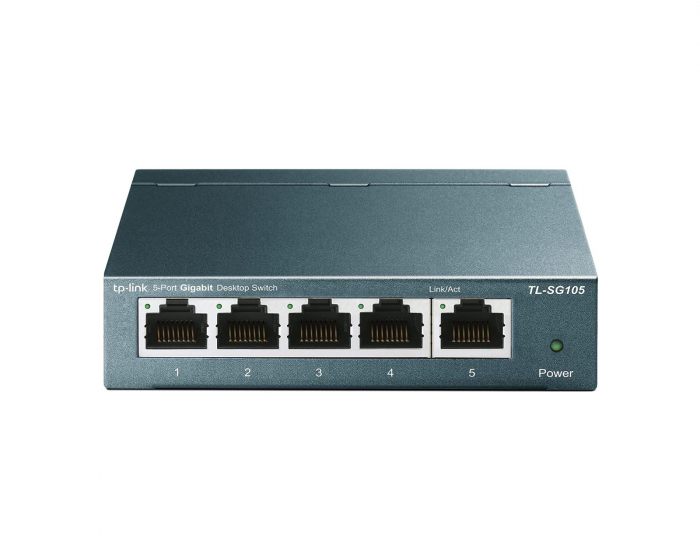 TP-Link Nettverk Switch LS105G 5-Ports Unmanaged, 10/100/1000 Mbps