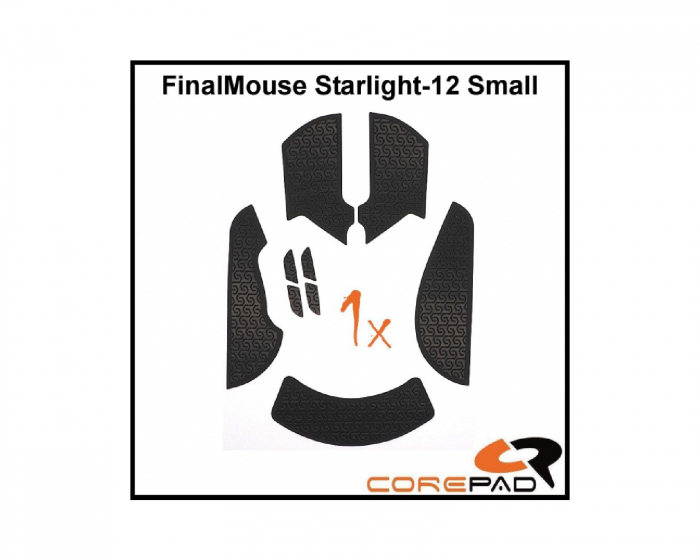 Corepad Grips til FinalMouse Starlight-12 - Small - Svart