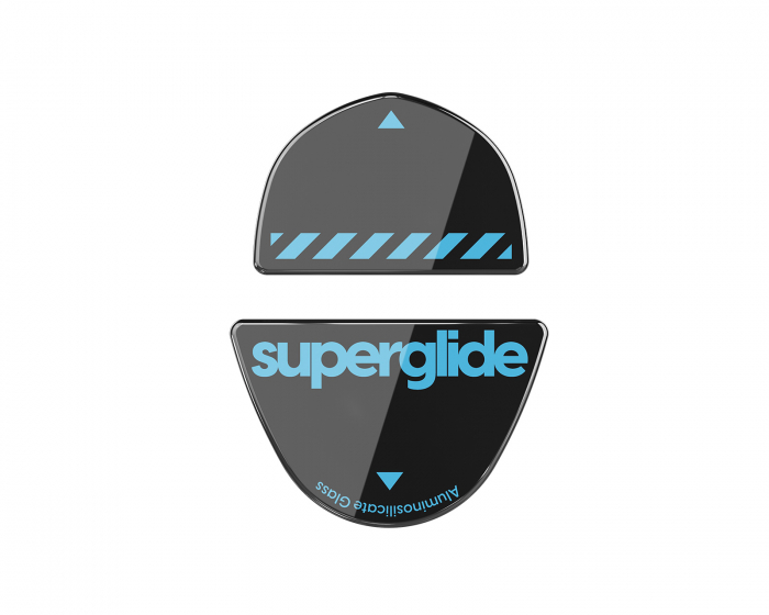 Superglide Glass Skates til Logitech G303 Shroud Edition - Svart