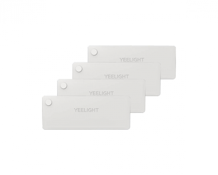 Yeelight LED Sensor Drawer Light, Rechargeable battery, USB-C, 4-pack - Hvit