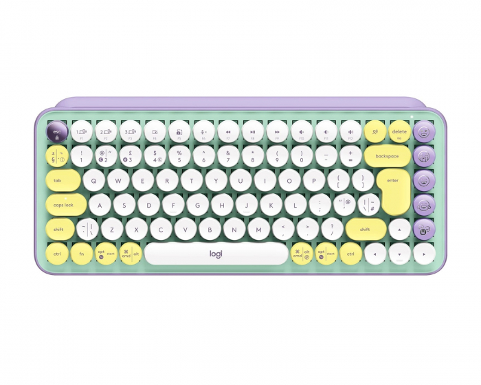 Logitech POP Keys Trådlöst Trådløs Tastatur - Mint Green
