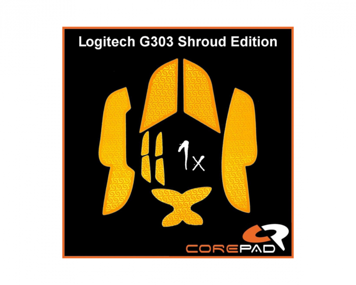 Corepad Grips til Logitech G303 Shroud Edition - Oransje