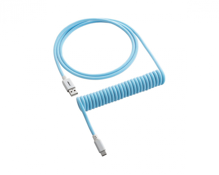 CableMod Classic Coiled Cable USB A to USB Type C, Blueberry Cheesecake - 150cm