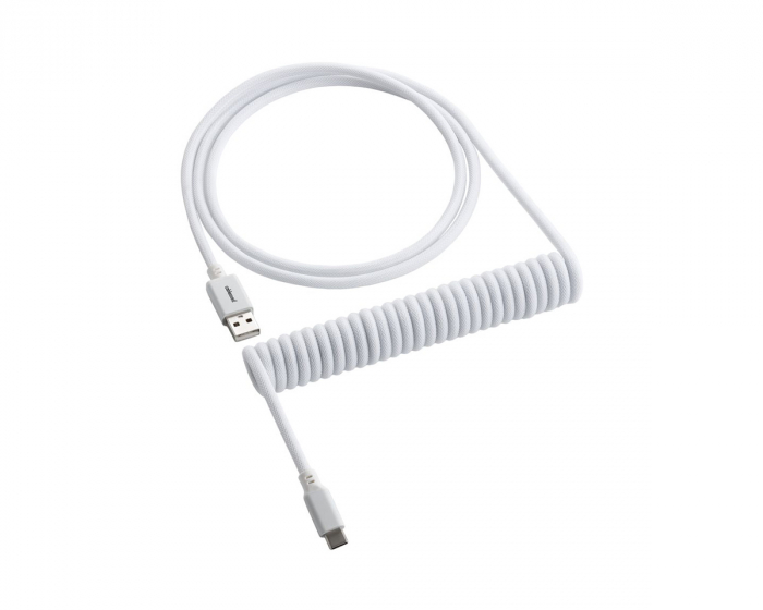 CableMod Classic Coiled Cable USB A to USB Type C, Glacier White - 150cm