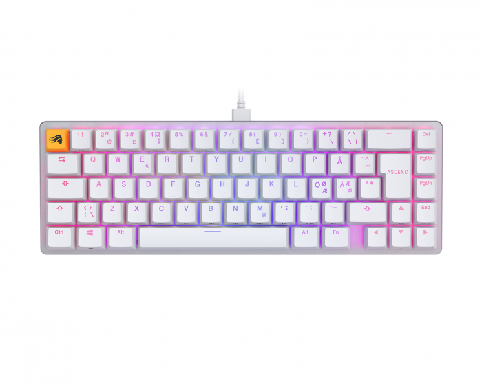 Glorious GMMK 2 65% Pre-Built Tastatur [Fox Linear] - Hvit