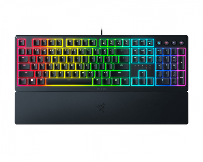 Razer Ornata V3 Low Profile RGB Gaming Tastatur [Mecha-Membrane Clicky] - Svart