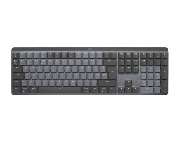 Logitech MX Mechanical Trådløs Low Profile Tastatur [Linear] - Graphite