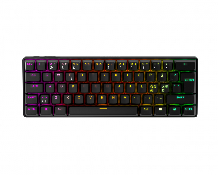 SteelSeries Apex Pro Mini Wireless RGB Trådløs Tastatur - Svart