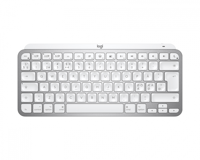 Logitech MX Keys Mini Wireless Keyboard - Trådløs Tastatur - Pale Grey