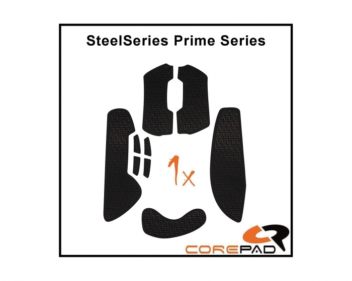 Corepad Soft Grips til SteelSeries Prime Series - Svart