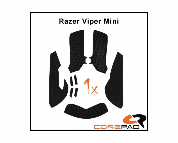 Corepad Soft Grips til Razer Viper Mini Series - Oransje