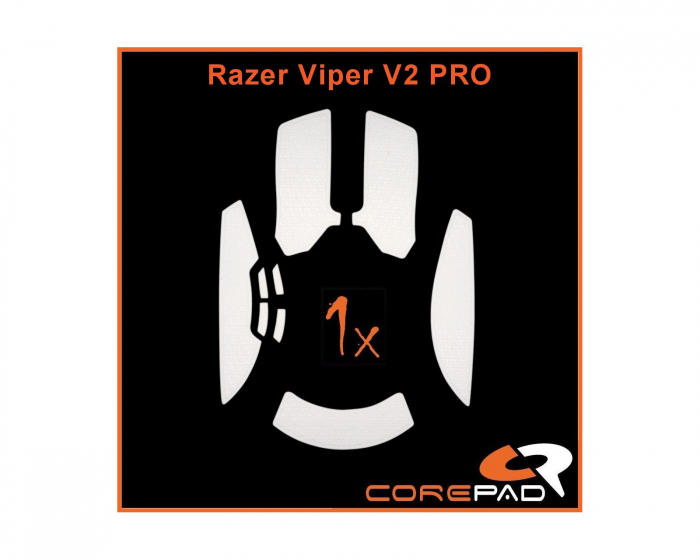 Corepad Soft Grips til Razer Viper V2 Pro Wireless - Hvit