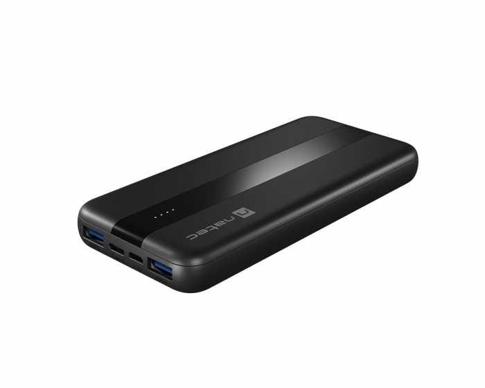 Natec Trevi Slim Q Powerbank 10000 mAh QC and PD - Svart