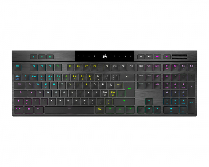 Corsair K100 AIR Wireless RGB Ultra-Thin Gaming Tastatur [MX ULP Tactile] - Svart