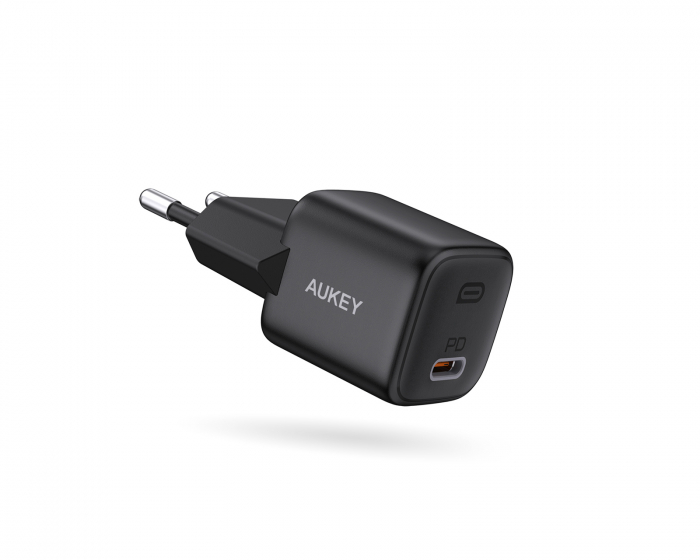 Aukey Wall Charger Omnia Mini, 20 W USB-C - Svart Vegglader