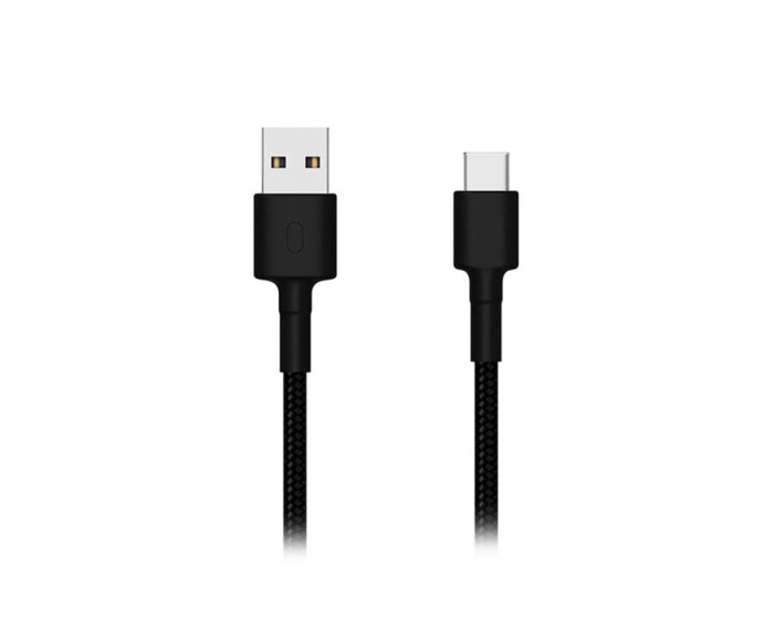 Xiaomi Mi Type-C Braided Cable - 1m - Svart USB-A til USB-C Kabel