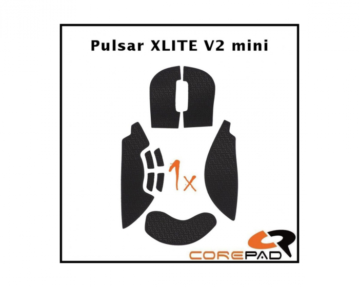 Corepad Soft Grips til Pulsar Xlite V2 mini Wireless - Svart