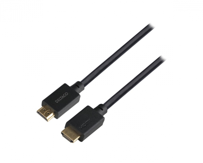 Deltaco 8K Ultra High Speed LSZH HDMI-kabel 2.1 - Svart - 5m