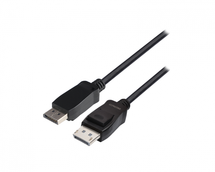 Deltaco LSZH DisplayPort Kabel 8K Svart (3 meter)