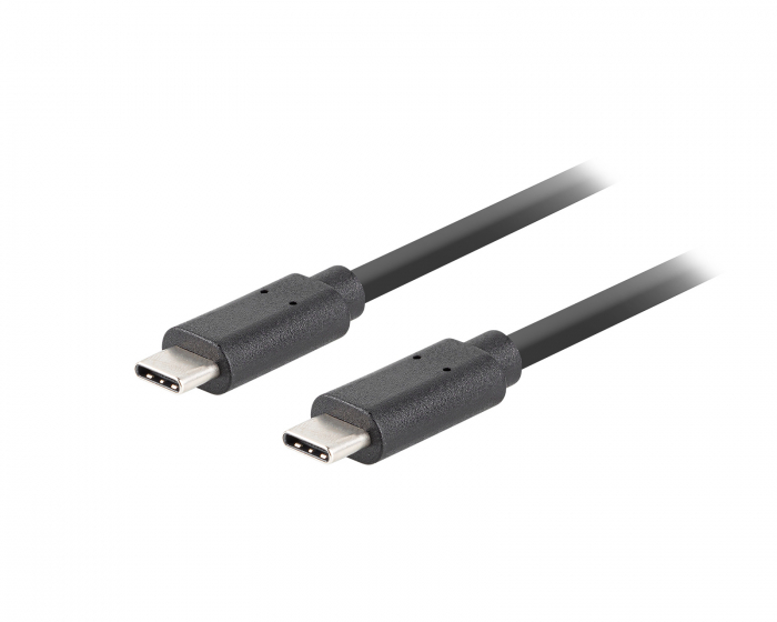 Lanberg USB-C Kabel 3.1 Gen 2 (10GB/s) PD100W Svart - 1m