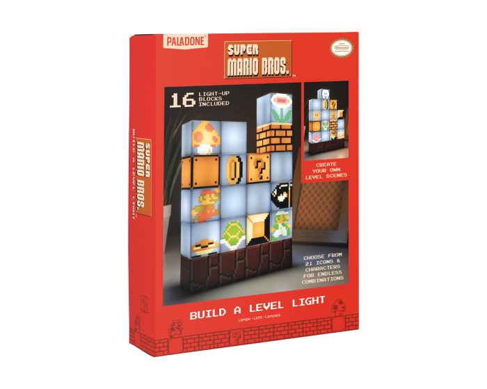 Paladone Super Mario Bros Build A Level Light - Super Mario Lampe