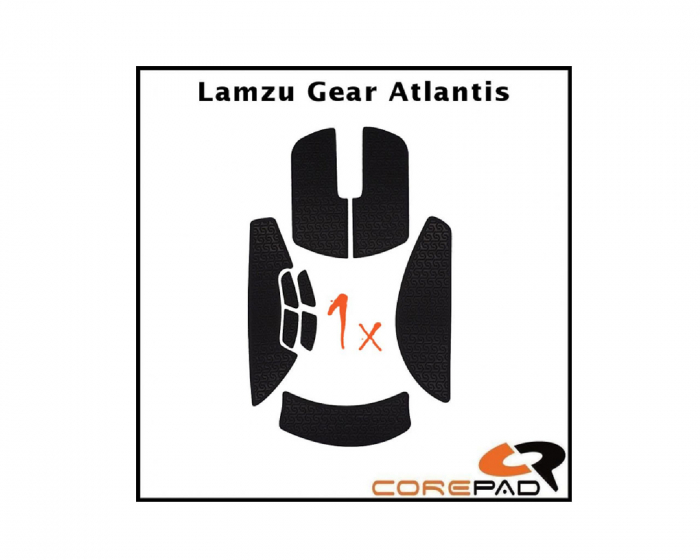 Corepad Soft Grips til Lamzu Atlantis - Hvid