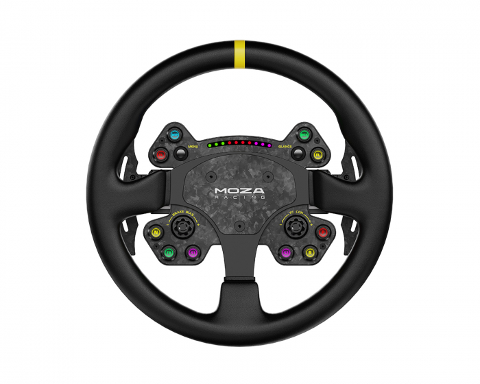 RS v2 Steering Wheel Round Leather - 33cm Ratt