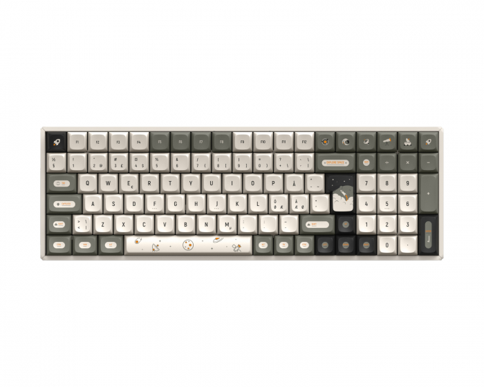 IQunix F97 Hitchhiker Wireless RGB [Cherry Blue] 96% - Trådløs Tastatur
