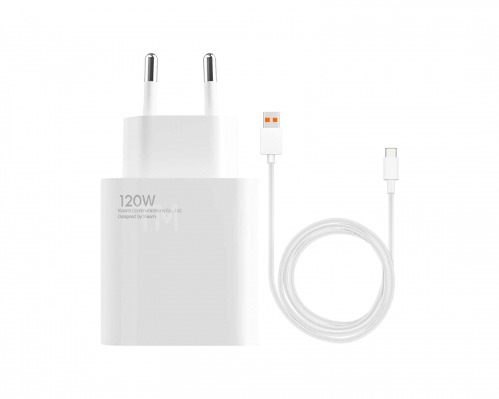 Xiaomi Charging Combo EU - 120W USB Lader & USB-C Kabel 1m - Hvit