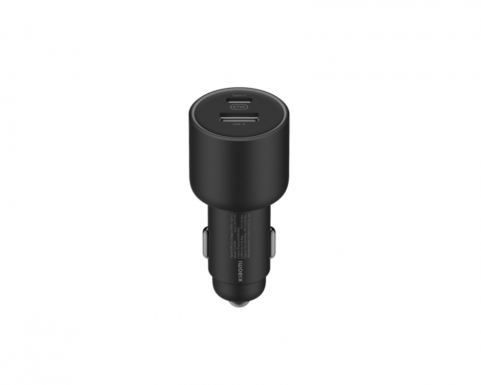 Xiaomi Mi 67W Dual-Port Car Charger (USB-A + Type-C) - Svart Hurtiglader til Bil