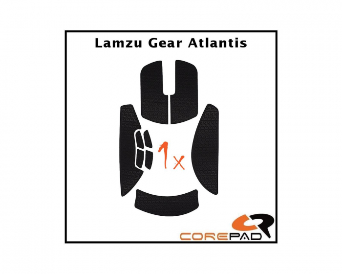 Corepad Soft Grips til Lamzu Atlantis - Oransje